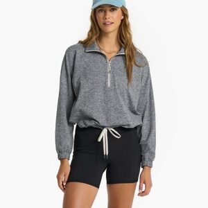Vuori Halo Relaxed Half Zip (Heather Grey)